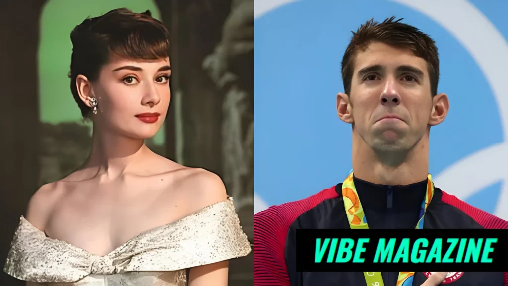 Audrey Hepburn and Michael Phelps